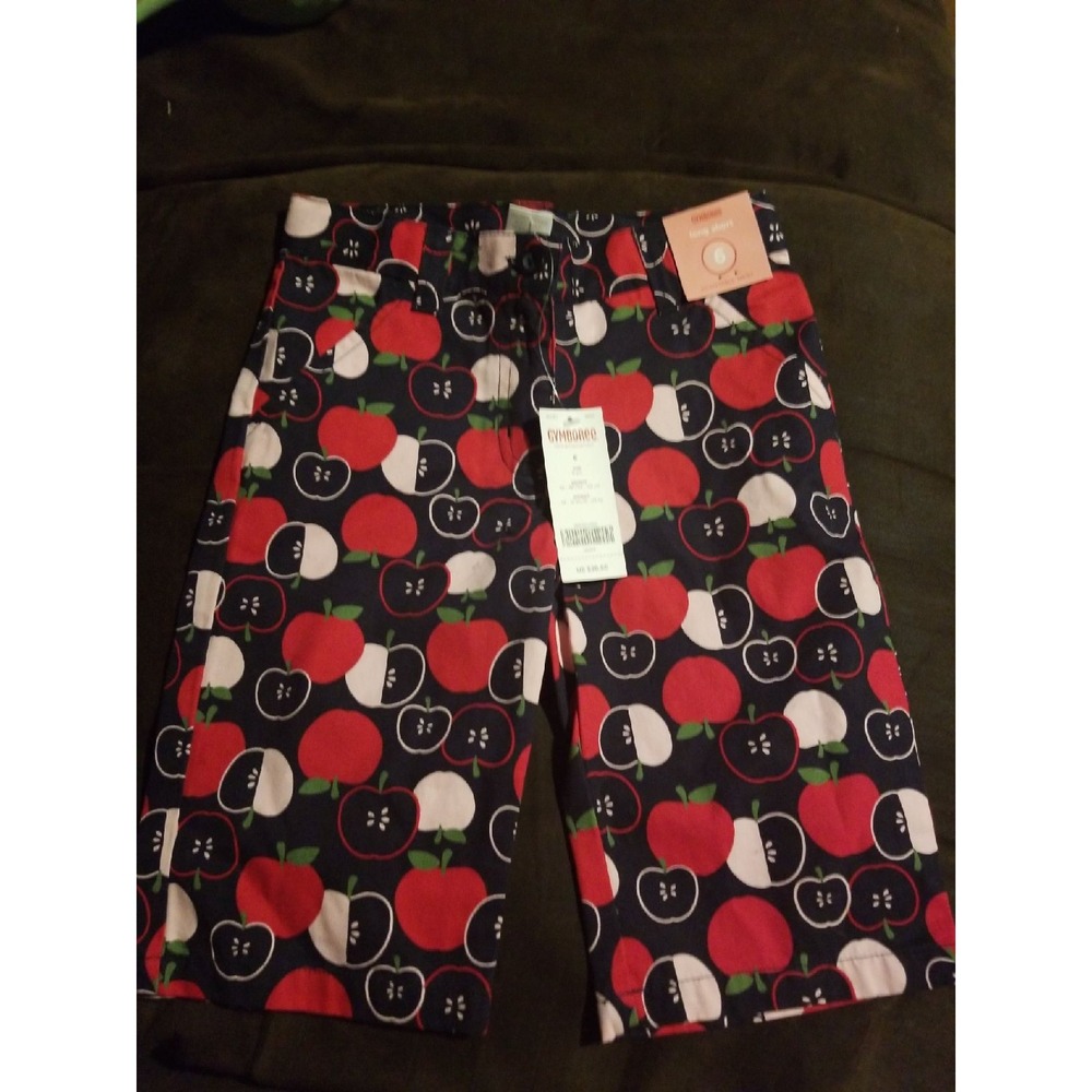 Gymboree prep school long shorts 6 nwt